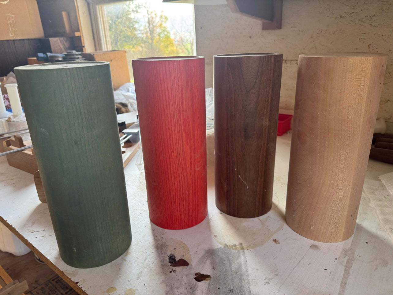 Finishes in progress